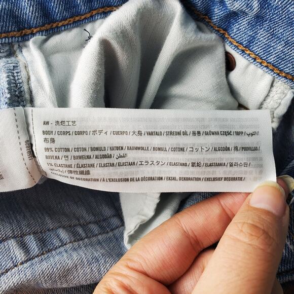 Abercrombie & Fitch Womens Light Ankle Straight Ultra High Rise Jeans Size 30 - Picture 9 of 9